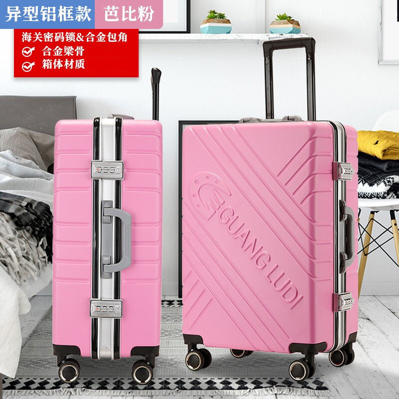Men's and women's trolley cases, aluminum frame luggage, universal wheel 24 suitcases 20 boarding cases, password luggage manufacturers wholesale