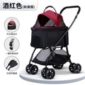 Inlair pet stroller - foldable dog and cat carrier for small breeds like poodles - lightweight pet stroller for amazon pet stores