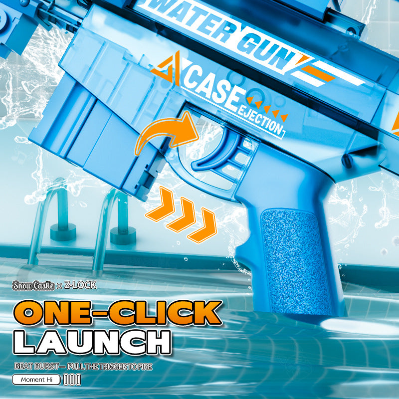 new product barrett electric water gun burst flash continuous fire linked reloading sniper gun large capacity toy water gun