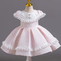 Wholesale new arrival baby girl evening dress lace tutu cake princess dress first birthday dress baby dress