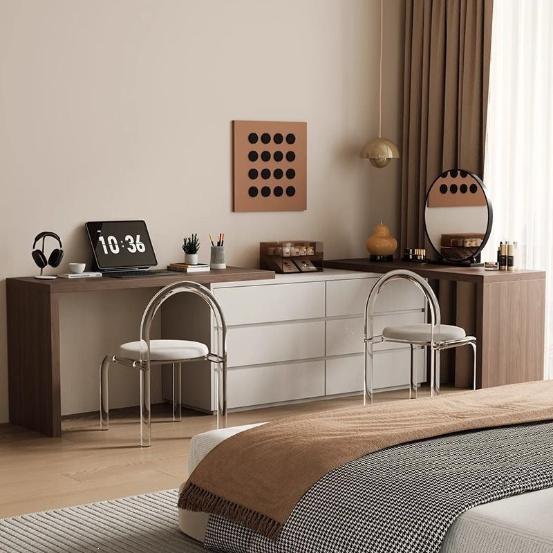 Italian normcore dressing table storage cabinet all-in-one bedroom accessible luxury classy small dressing table bed end storage cabinet chest of drawers
