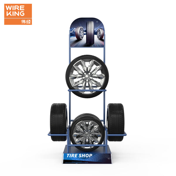 Wheel accessories custom display stand Car maintenance Tire display stand 4S shop Alloy wheel display stand