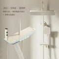 Hotel creamy white hot and cold water shower square shower head set bathroom home piano shower sprinkler