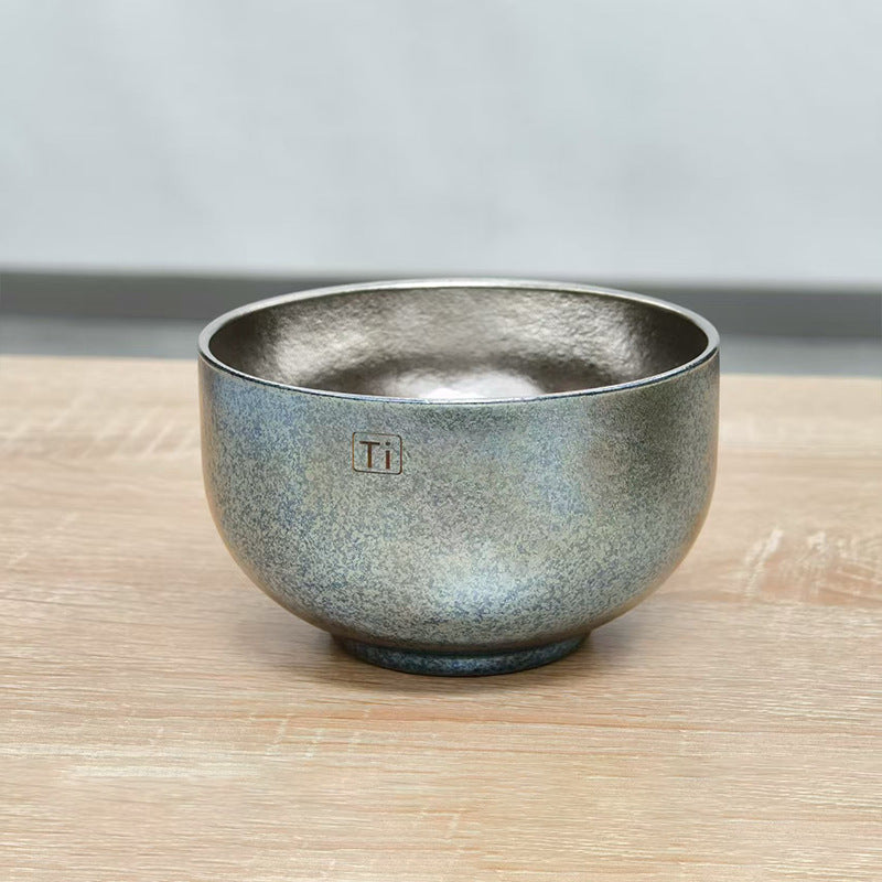 Premium pure titanium double-layer bowl - perfect for home, rice, kindergarten, and kids. durable, drop-resistant, and beautifully designed tableware