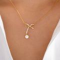 Wholesale luxury necklace fashion cross-border jewelry women's personalized alloy diamond ball minimalist versatile autumn and winter sweater necklace