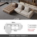 Lawrence genuine leather sofa italian normcore large and small apartment house villa customer corner sofa modern straight row leather sofa