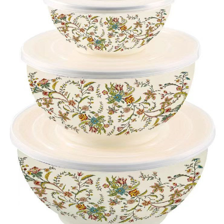 Cross-mirror exclusive manufacturer hot-selling enamel high-end five-piece pot set, high-quality soup pot, enamel pot, double-ear soup pot