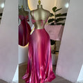 European and american women's clothing  spring new sweet and fresh camisole bandeau tie-up pleated maxi dress