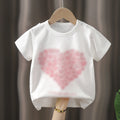 Short t-shirt-big red heart