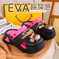 Summer height-increasing beach shoes and sandals, independent best selling2025 student fashion outwear, thick-soled crocs for women