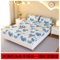 Washed cotton all-inclusive fitted sheet single piece simmons bed cover bed cover mattress protective cover dust cover non-slipbed sheets
