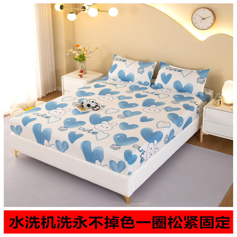 Printing fitted sheet bed cover simmons protective dust cover all-inclusive elastic bed cover that won't pill or shrink