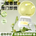 Inverted aromatherapy crystal ball air freshener - creative indoor scent diffuser for bathroom odor elimination and toilet deodorizer