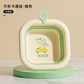 Newborn kids foldable wash basin, drop-resistant & high-temperature resistant, baby bath & bottom washing basin, home use, hangable, minimalist storage basin