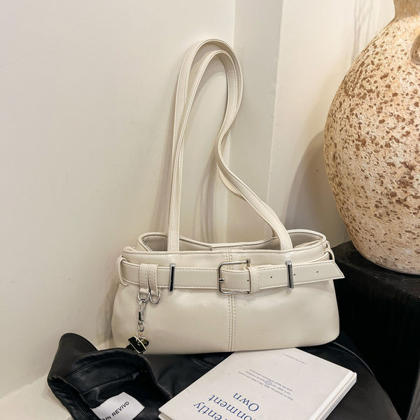 Korean niche premium sense key baguette bag retro large capacity armpit bag versatile Internet celebrity shoulder handbag