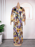 Amazon new plus size printed dress women's fashion european and american cross-border e-commerce independent fashion dress