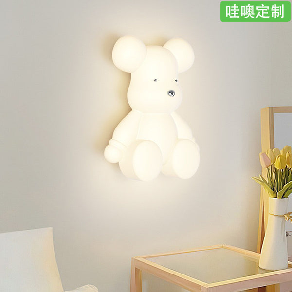 [Wow] wall lamp bedside lamp modern simple creative cartoon children's room led lamp Nordic Internet celebrity bear