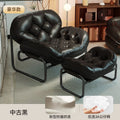 Lazy sofa for home lunch break living room casual single sofa bedroom small apartment balcony medieval style grid sofa chair