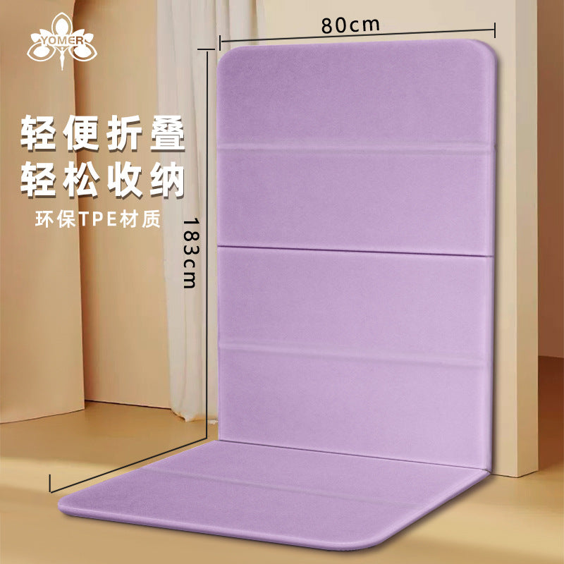 Yu zhi mei cross-border folding mat 40% off nap mat tpe portable foldable thickened widened non-slip men's yoga mat