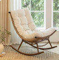 Rocking chair recliner adult can sleep rattan chair balcony lazy chair living room for home leisure casual chair