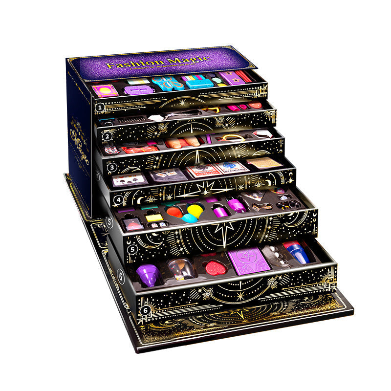 Children's Magic Props Gift Box Set Magic Toys Boy Shock Poker Premium Show Girl Birthday Gift