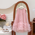 Girls' princess dress  new arrival: ethereal sleeveless summer mesh dress with bow detail