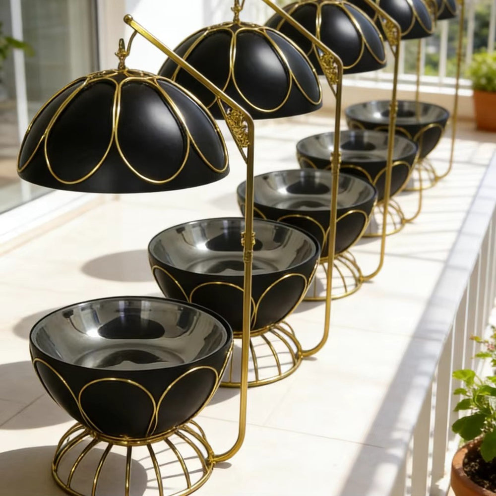Black stainless steel buffet warmer, 8l hanging buffet stove, hotel commercial ready stock