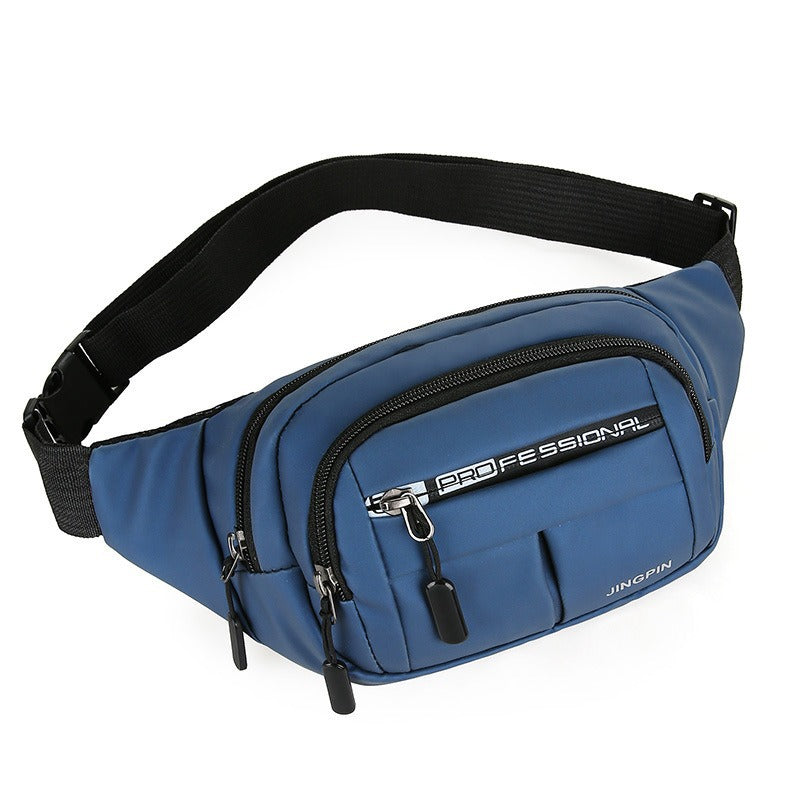 Cross-border fanny pack Men's outdoor sports Mountaineering Men's breast bag Canvas mobile phone bag Construction site work cashier messenger bag
