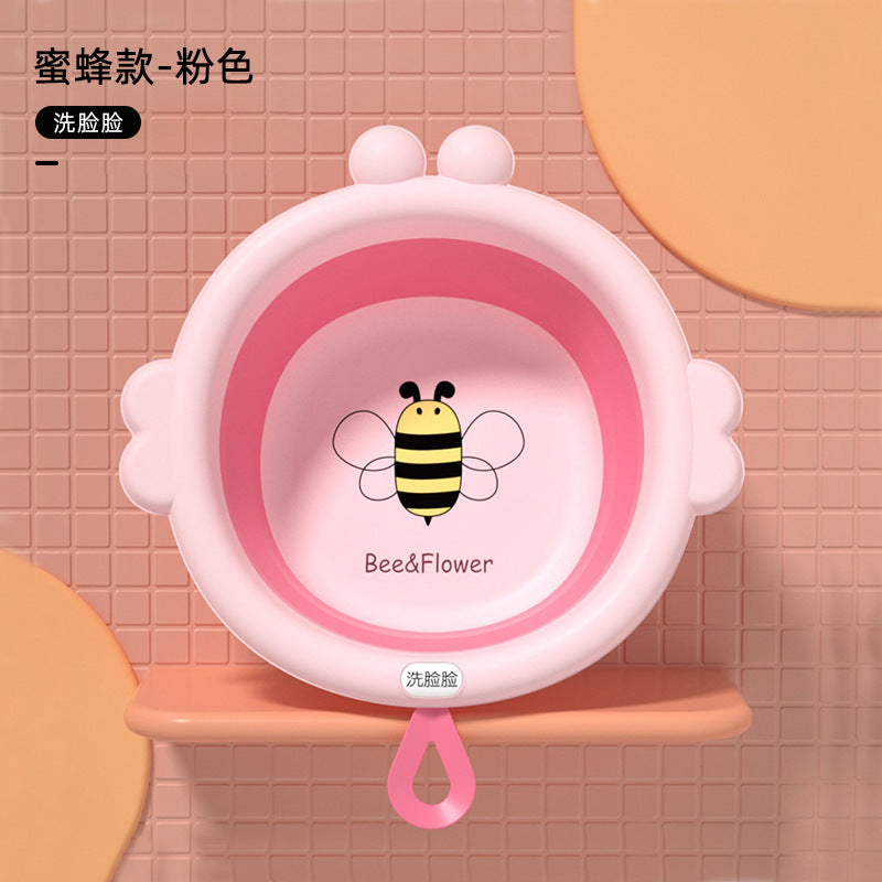Thickened kids foldable washbasin baby washbasin for home baby foot wash pp basin kids wash basin