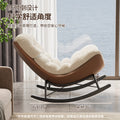 Rocking chair recliner - adult sleepable, balcony home leisure lazy sofa, living room light luxury rocking chair - 5 new