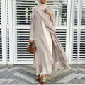 export  plus size women's african-style  robe cardigan sun protection apricot dress