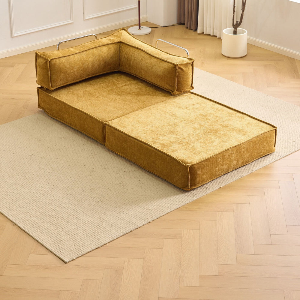 Sofa living room fabric casual small apartment rental house single and double reclining sofa assembled foldable dual-purpose sofa bed