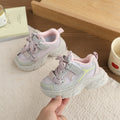 Vancahao kids' fashion rhinestone chunky sneakers -  spring/autumn new collection - lightweight running shoes for girls - versatile athletic shoes