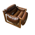 Lazy sofa single living room italian retrocasual designer accessible luxury solid wood jersey sofa chair lounge chair