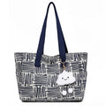 Large women's bag 2025 new fashion commuter shoulder bag spring/summer large capacity tote bag striped handbag