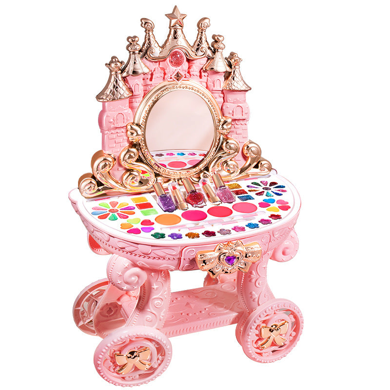 New children's cosmetics toy princess doll set dressing table play house girl makeup box birthday gift
