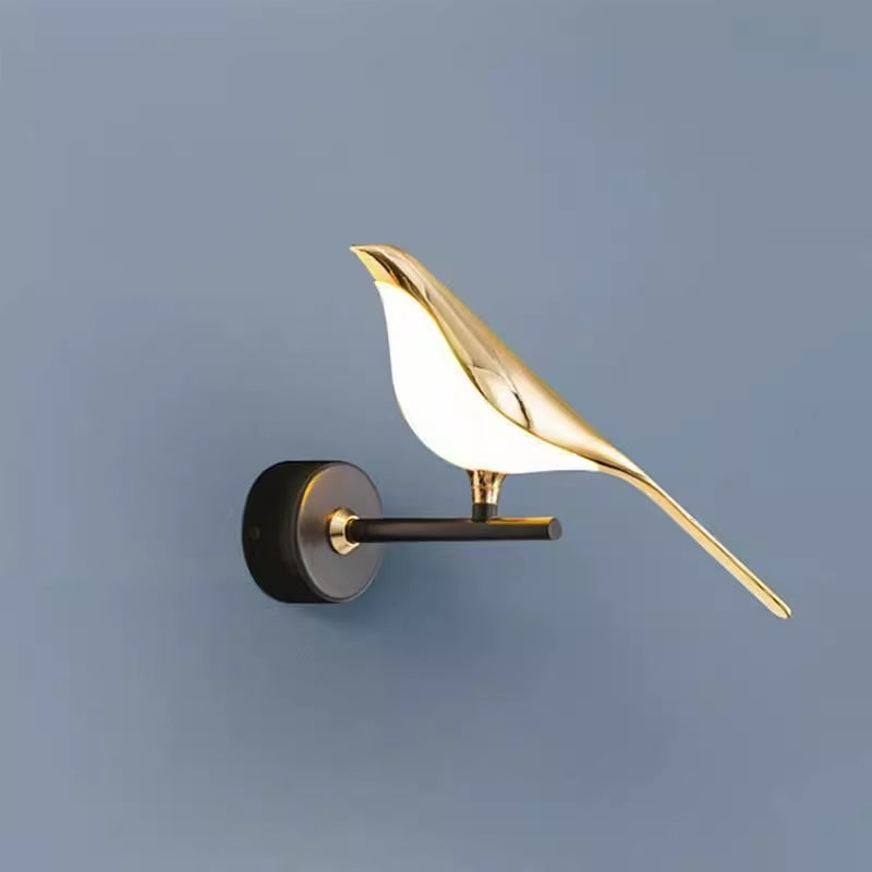 Creative bird wall lamp - modern minimalist nordic style for bedroom, bedside, living room, hallway, stairway, and floor lamp