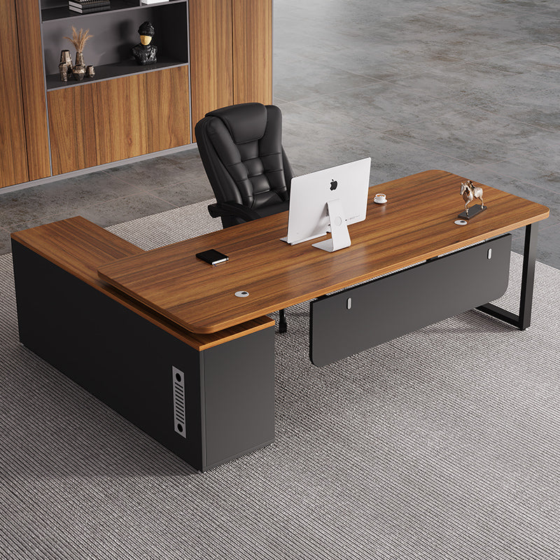 President's office desk, executive desk, minimalist modern office furniture, office general manager desk and chair set, executive desk