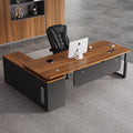 President's office desk, executive desk, minimalist modern office furniture, office general manager desk and chair set, executive desk