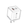 Big ice cube a+c macaron european, american and british mobile phone fast charging head qc3.0+pd20w dual-port cross-border supply