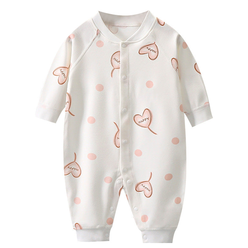 Baby romper, seamless bodysuit, long sleeve, 100% cotton, class a, crawling suit, spring/autumn/all seasons, newborn clothes