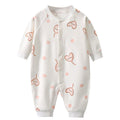 Baby romper, seamless bodysuit, long sleeve, 100% cotton, class a, crawling suit, spring/autumn/all seasons, newborn clothes
