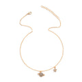 Star and moon necklace wholesale fashion cross-border o-shaped chain jewelry women's ins style niche style design high-end fall and wintersweater chain
