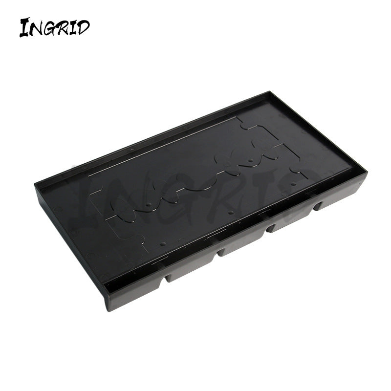 Electric scissors display box, hair salon retro oil head, electric push scissors, beard brush, desktop storage tray, non-slip push and cut box.