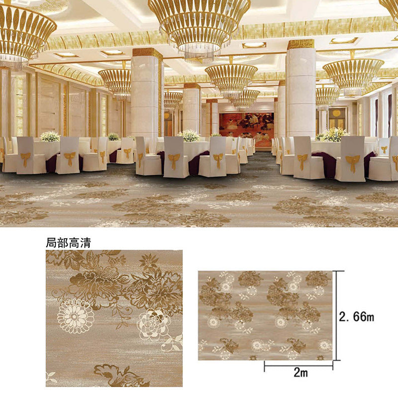 New chinoiserie hotel banquet hall carpet nylon 800g thickened fire retardant 4m large sheets whole patchwork commercial