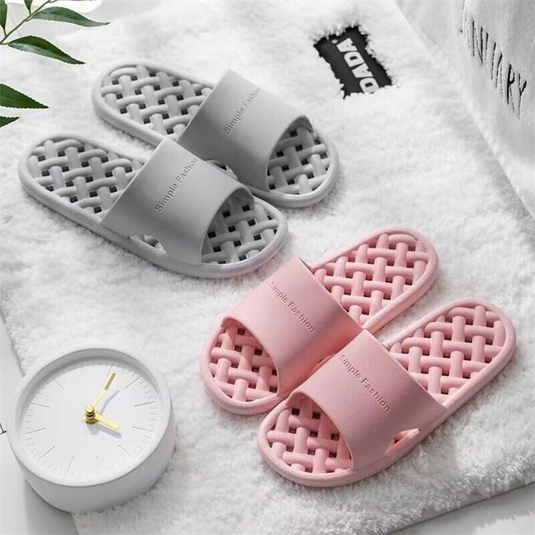 Home bathroom leak quick-drying bathroom hotel sandals indoor soft bottom floor sandals for men and women summer