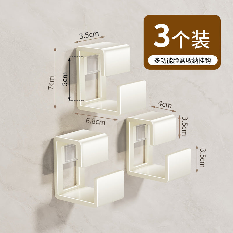 Washbasin hook No punching toilet Basin storage rack Baby baby bath tub Bathroom hanging basin artifact