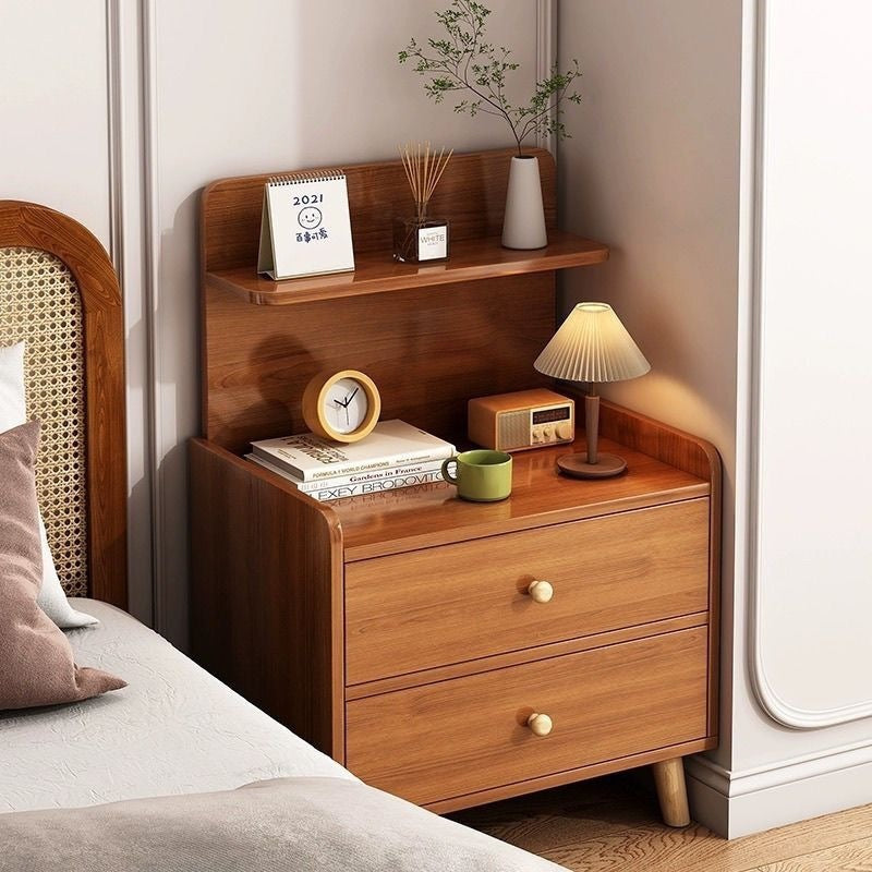 Multifunctional bedside table can hold table lamps, books, bedroom storage cabinets, rental houses, simple assembly, space-saving bedside cabinets
