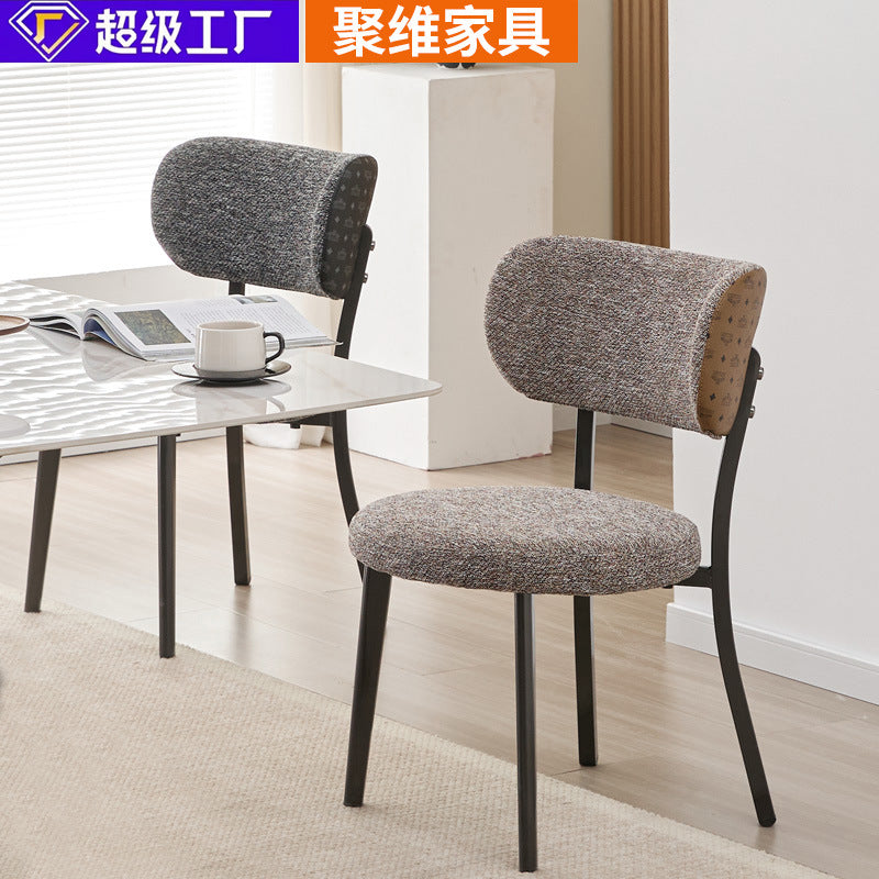 Italian minimalist dining chair, nordic designer chair, direct from the factory, wholesale, backrest chair, accessible luxury dining chair