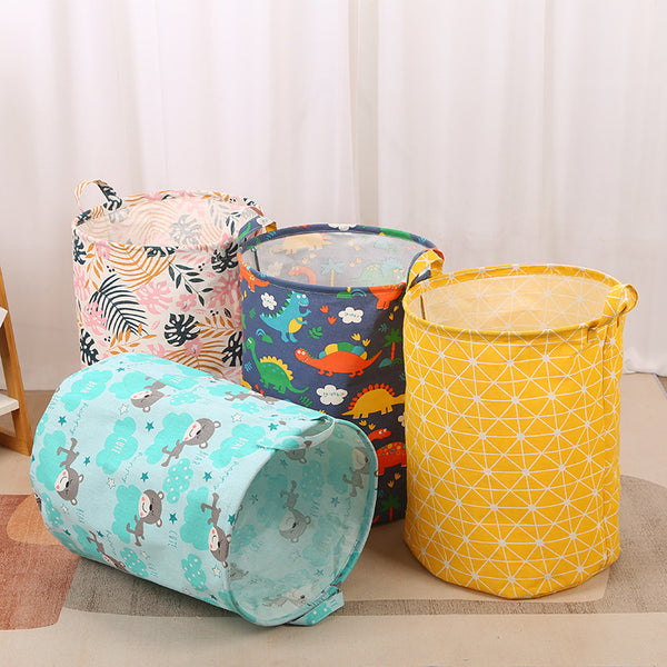 Fabric dirty clothes storage basket Large capacity foldable dirty clothes basket Toy storage bucket Laundry basket Household dirty clothes basket